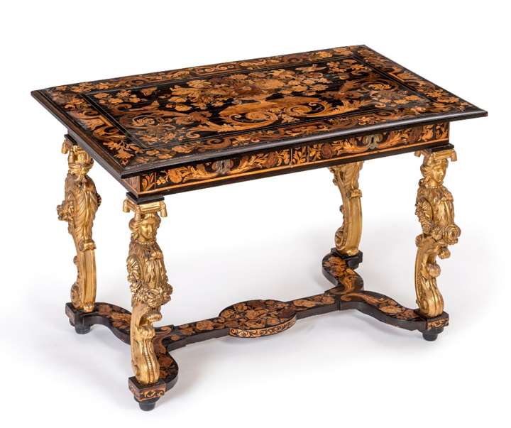 A Louis XIV Table de Milieu "aux Cariatides"